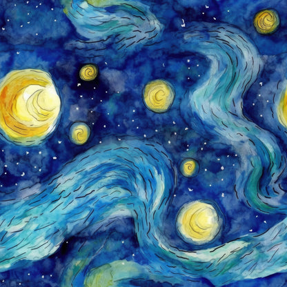 Starry Night Fat Quarter Bundle