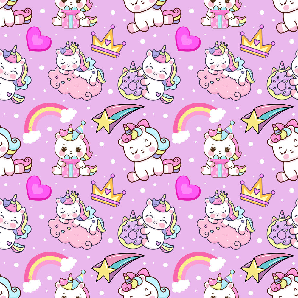 Cartoon Unicorns Fat Quarter Bundle