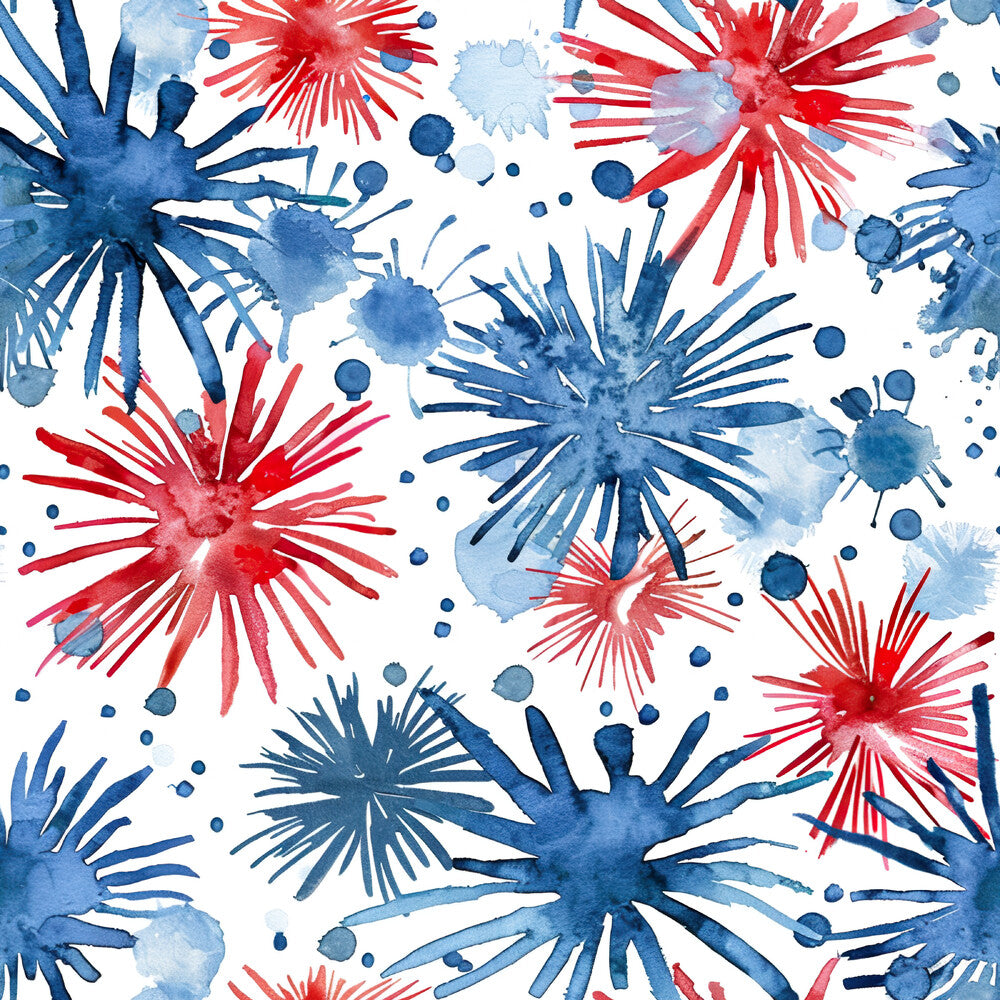 Watercolor 4th of July Fat Quarter Bundle