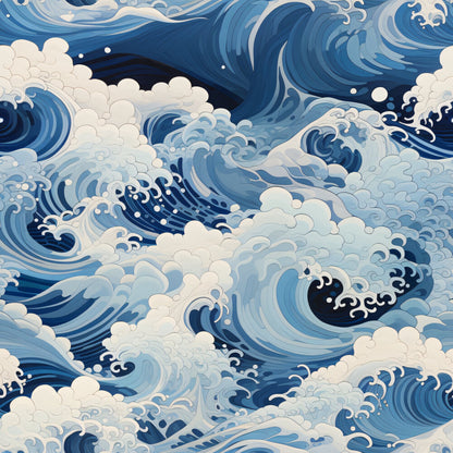 Abstract Sea Waves Fat Quarter Bundle