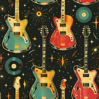 Rock Legends Guitars Fat Quarter Bundle