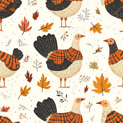 Retro Turkey Parade Fat Quarter Bundle