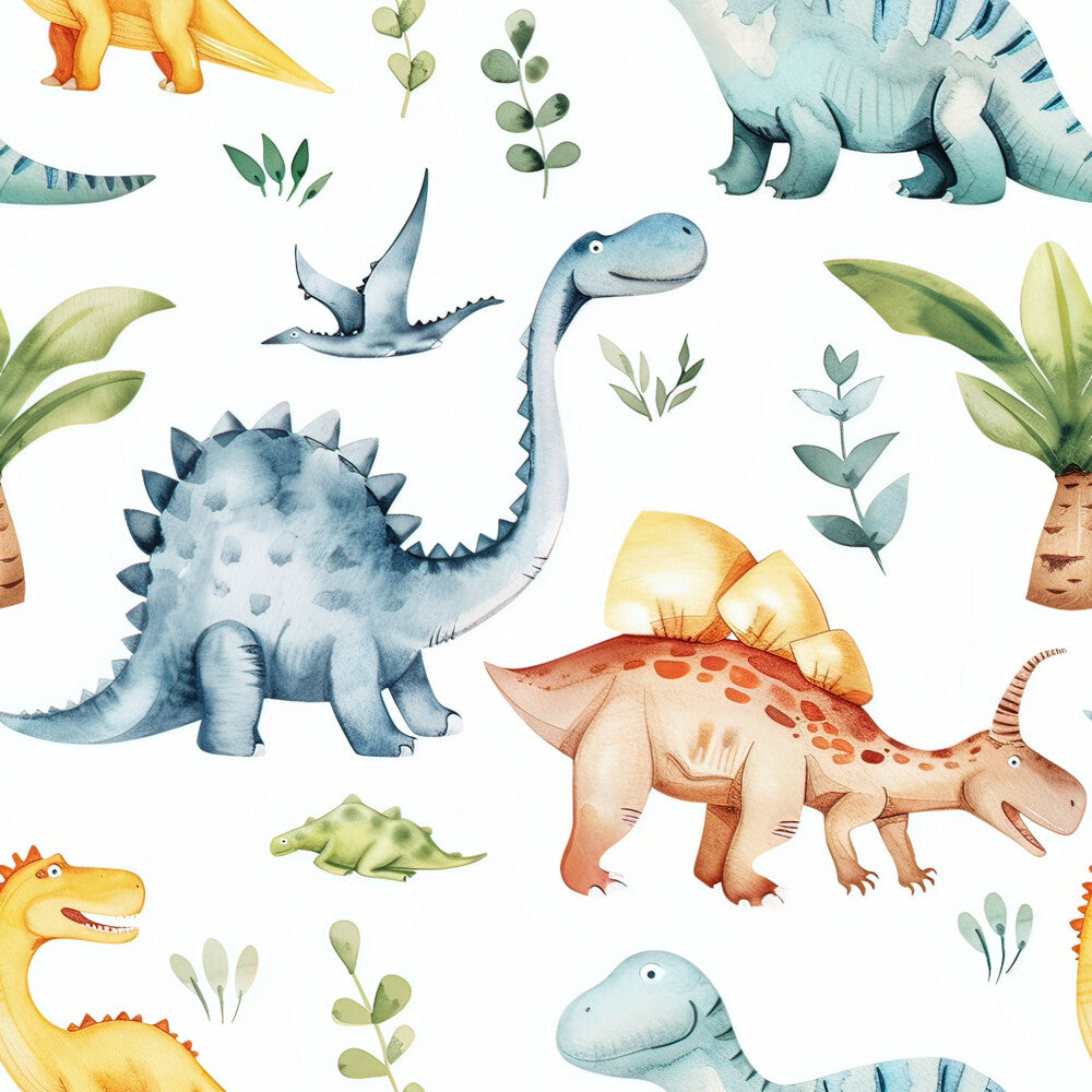 Watercolor Dinosaurs Fat Quarter Bundle
