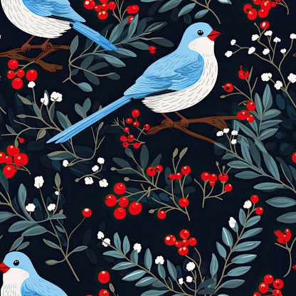 Cute Winter Birds Fat Quarter Bundle