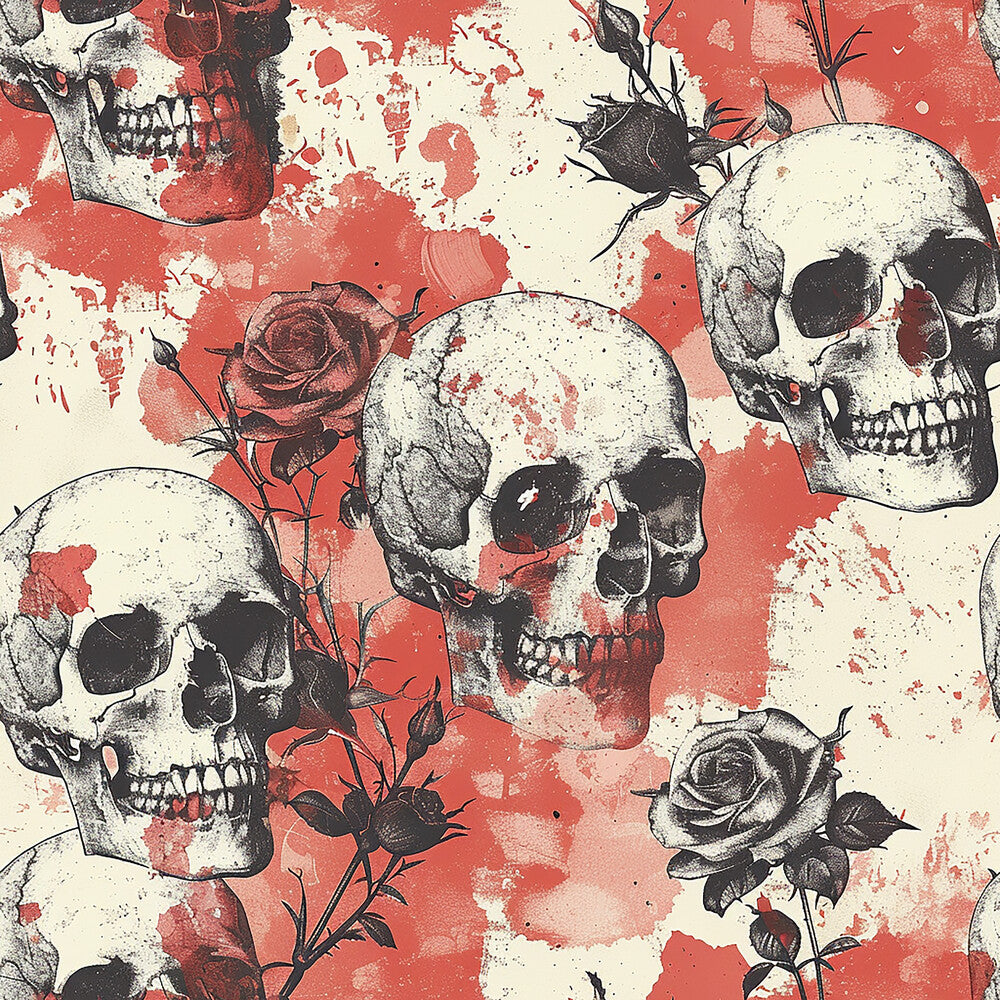 Skulls and Roses Fat Quarter Bundle