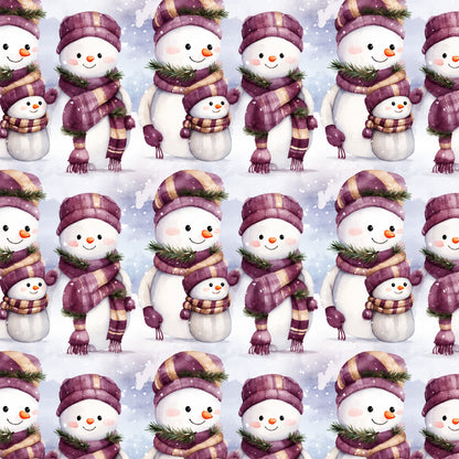 Vintage Plum Christmas Fat Quarter Bundle