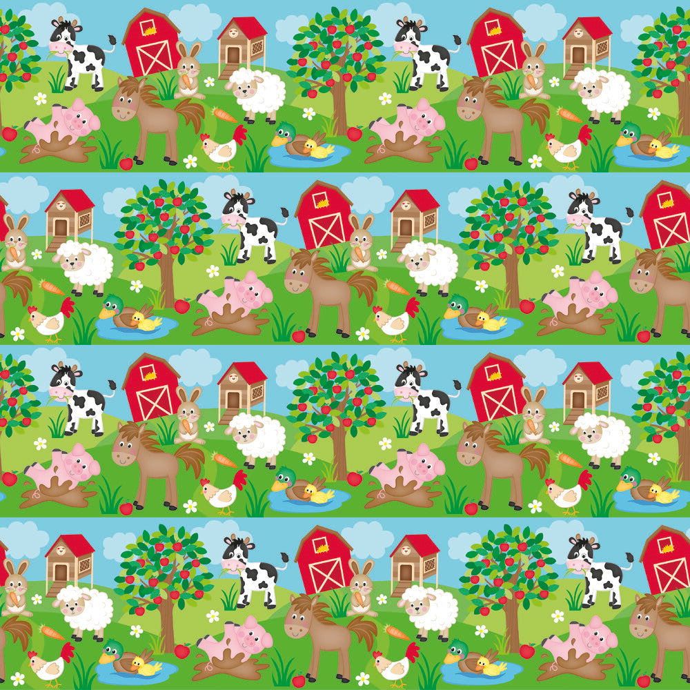 Cartoon Farm Animals Fat Quarter Bundle