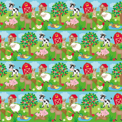 Cartoon Farm Animals Fat Quarter Bundle