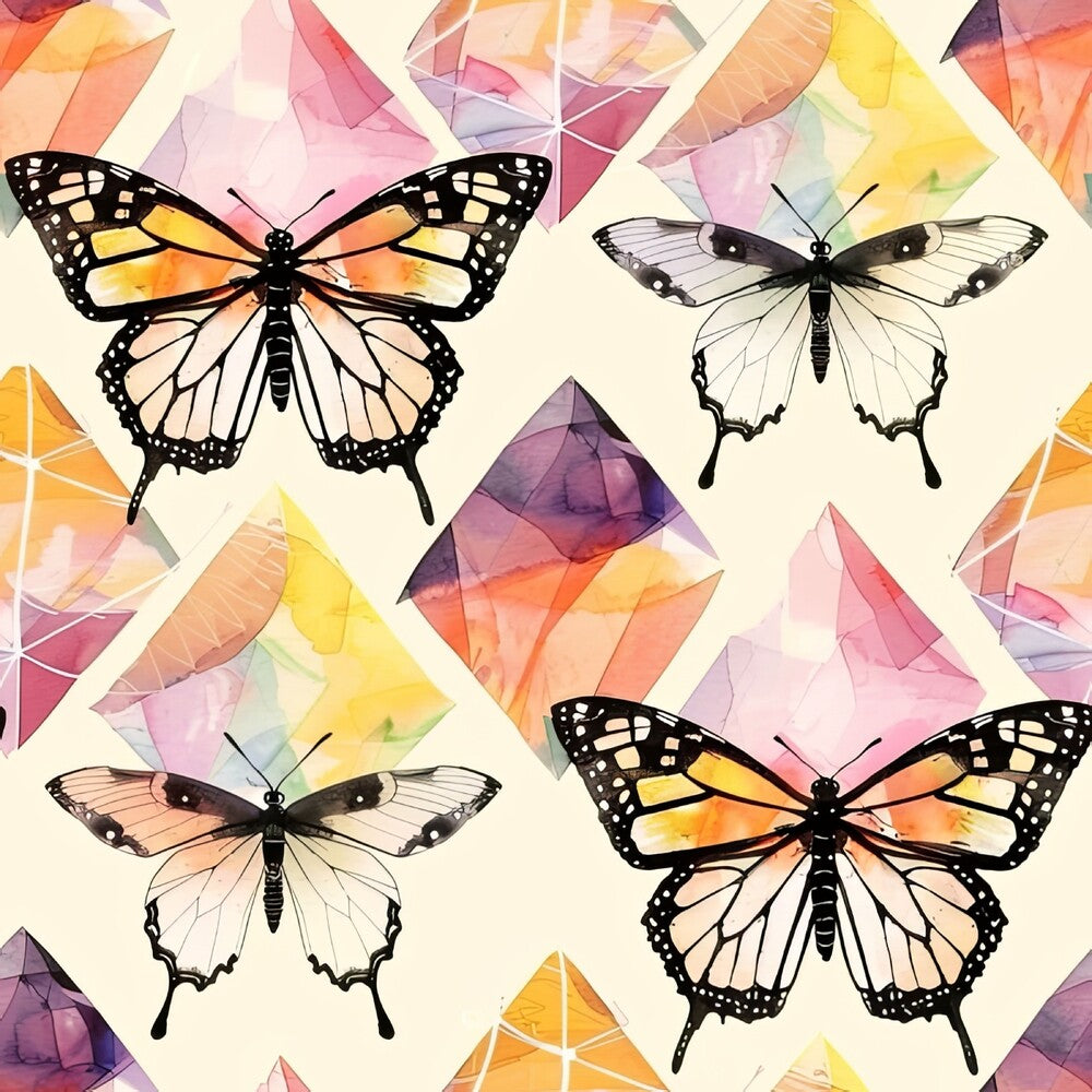Geometric Butterflies Fat Quarter Bundle
