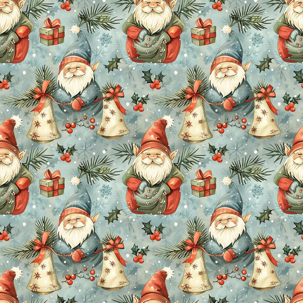 Classic Christmas Gnomes Fat Quarter Bundle