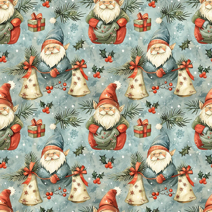 Classic Christmas Gnomes Fat Quarter Bundle