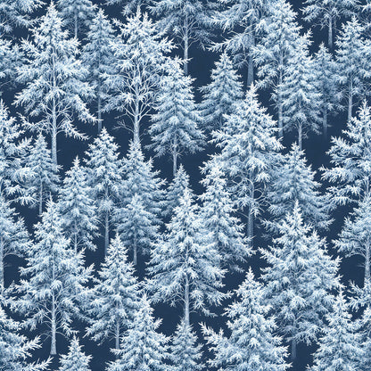 Frosty Winter Trees Fat Quarter Bundle