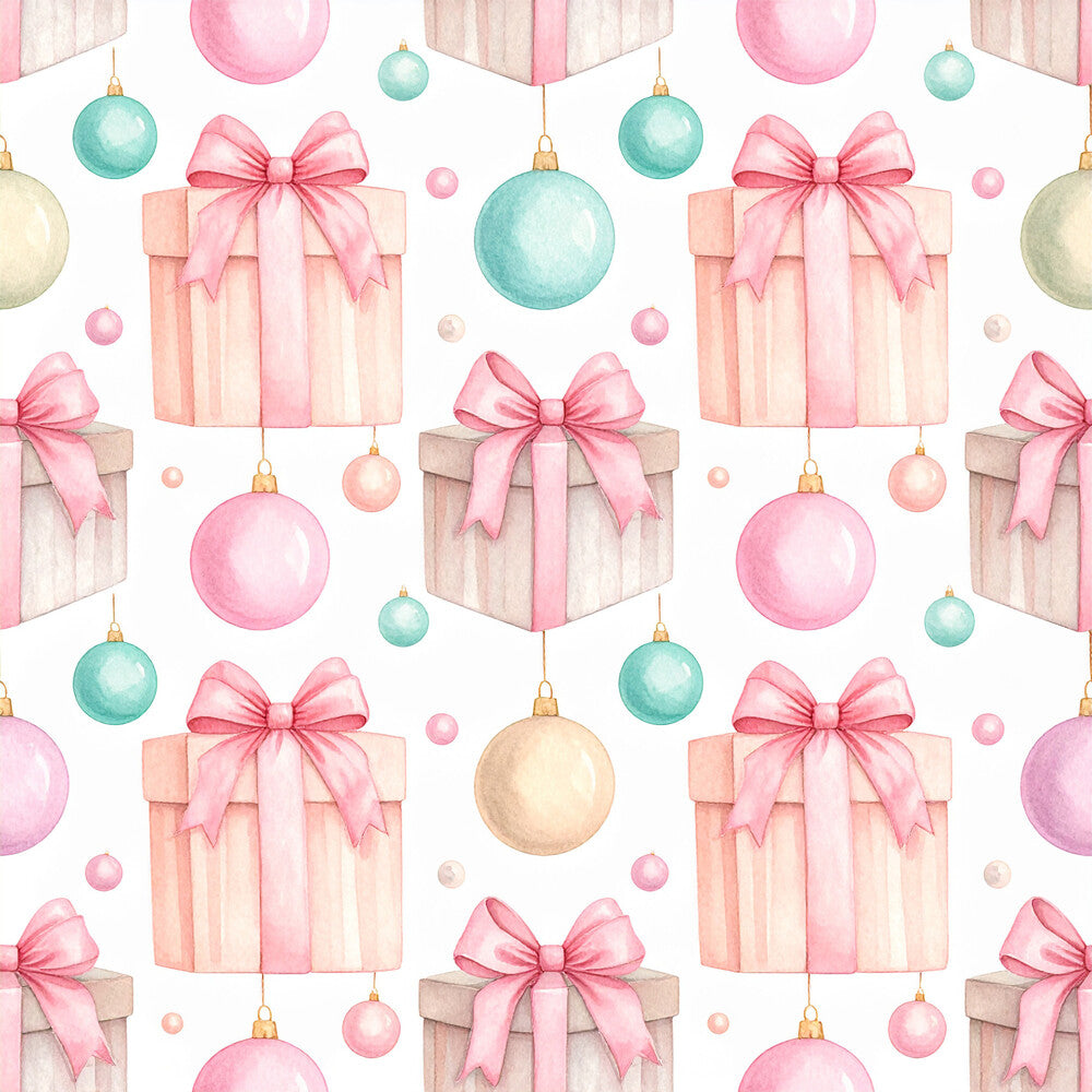 Pink Bows And Evergreen Fat Quarter Bundle