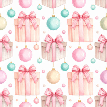 Pink Bows And Evergreen Fat Quarter Bundle