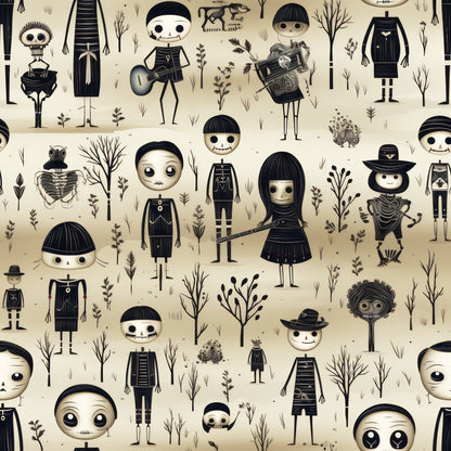 Halloween Skeleton Fat Quarter Bundle