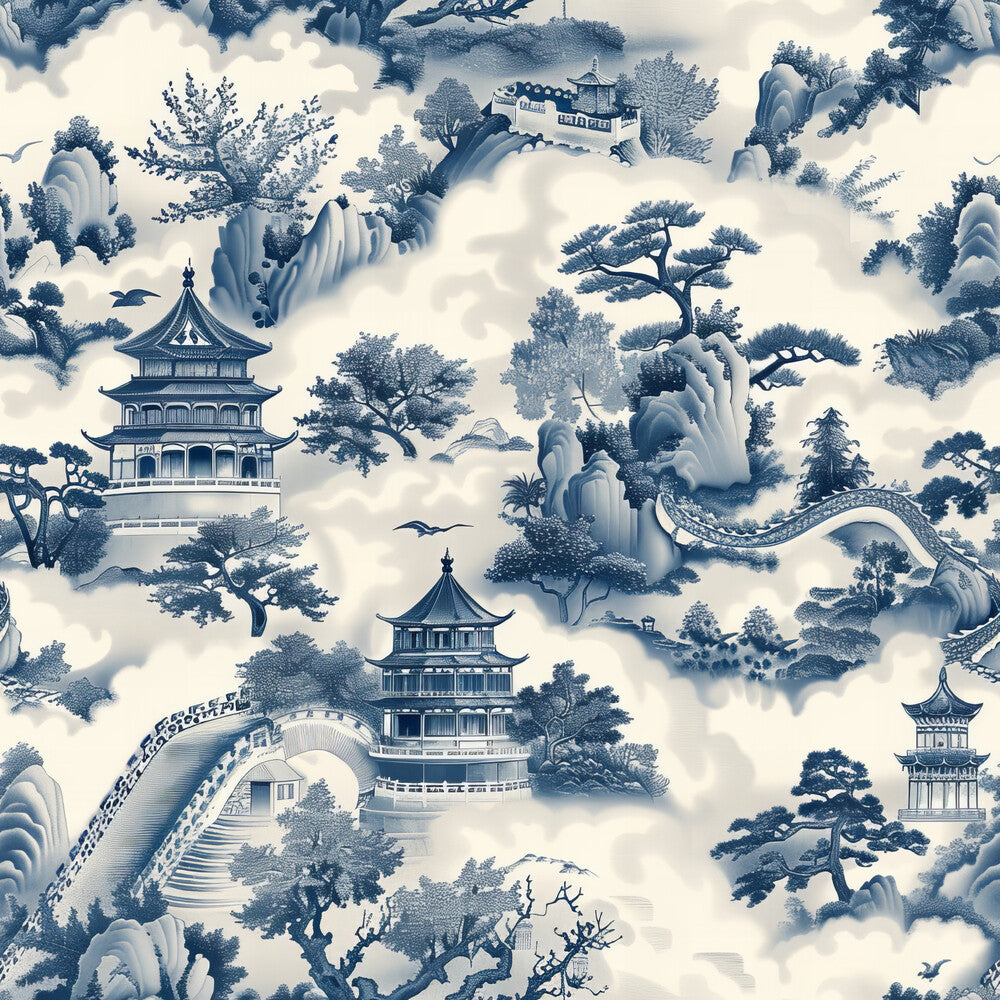 Blue Vintage China Fat Quarter Bundle