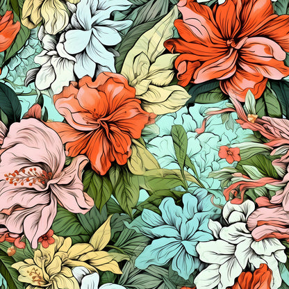 Tropical Art Florals Fat Quarter Bundle