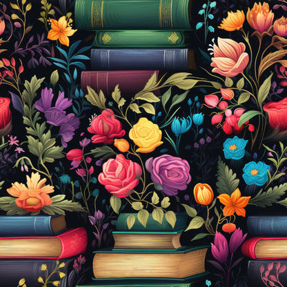 Rainbow Books and Flowers Fat Quarter Bundle