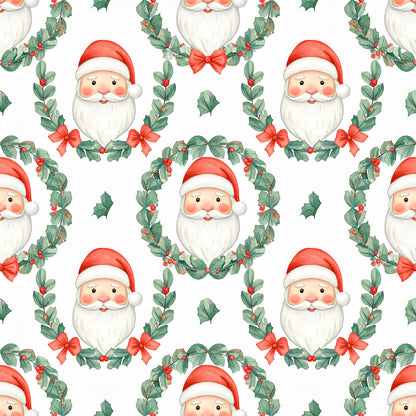 Preppy Christmas Classic Santa Fat Quarter Bundle