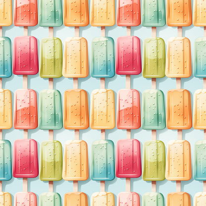 Watercolor Summer Popsicle Fat Quarter Bundle