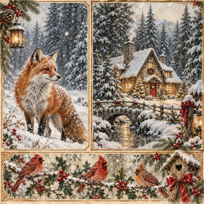 Woodland Christmas Fat Quarter Bundle