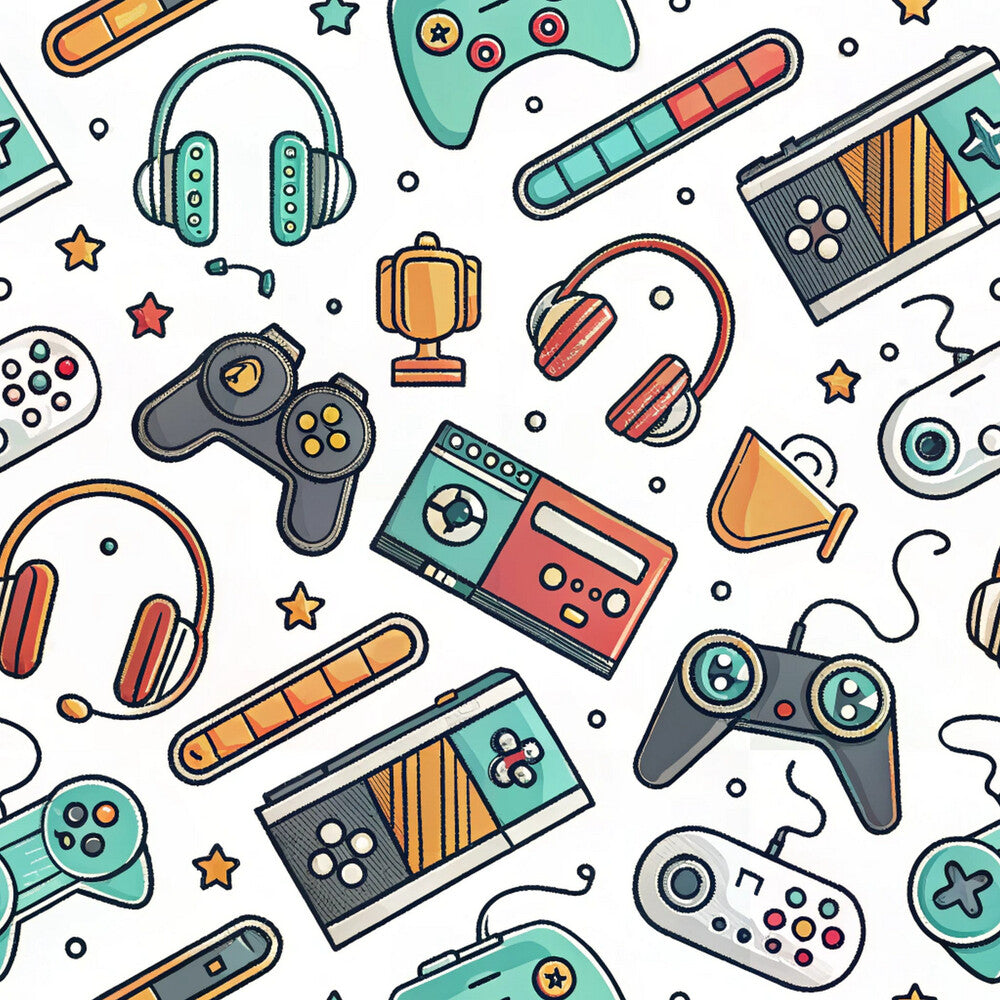 Modern Gamer Controllers Fat Quarter Bundle