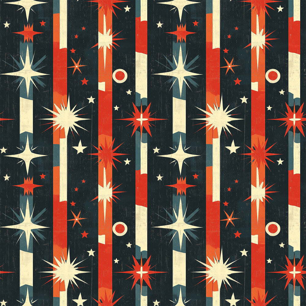Sparkleworks Mid-Century 4th of July Fat Quarter Bundle
