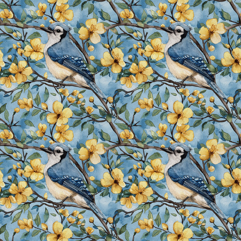 Blue Jay Florals Fat Quarter Bundle