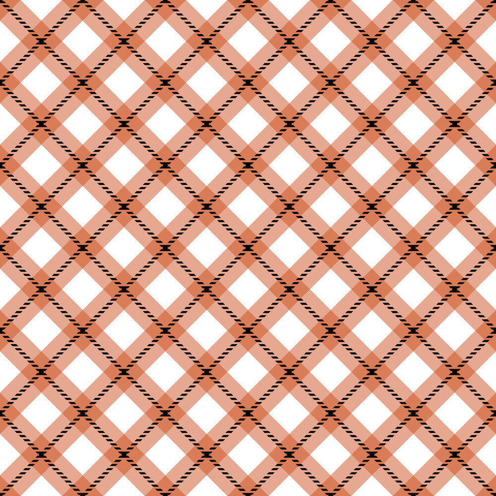 Fall Orange Plaid Fat Quarter Bundle