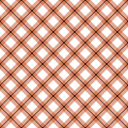 Fall Orange Plaid Fat Quarter Bundle