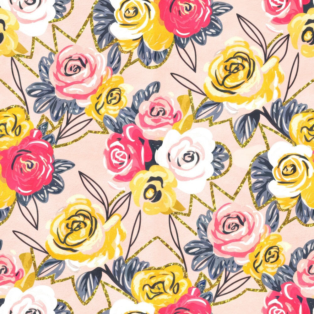 Golden Hour Roses Fat Quarter Bundle