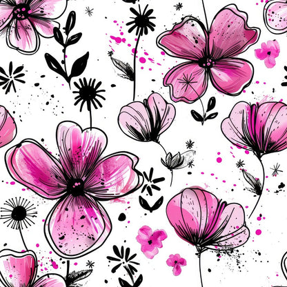 Inky Petals Fat Quarter Bundle