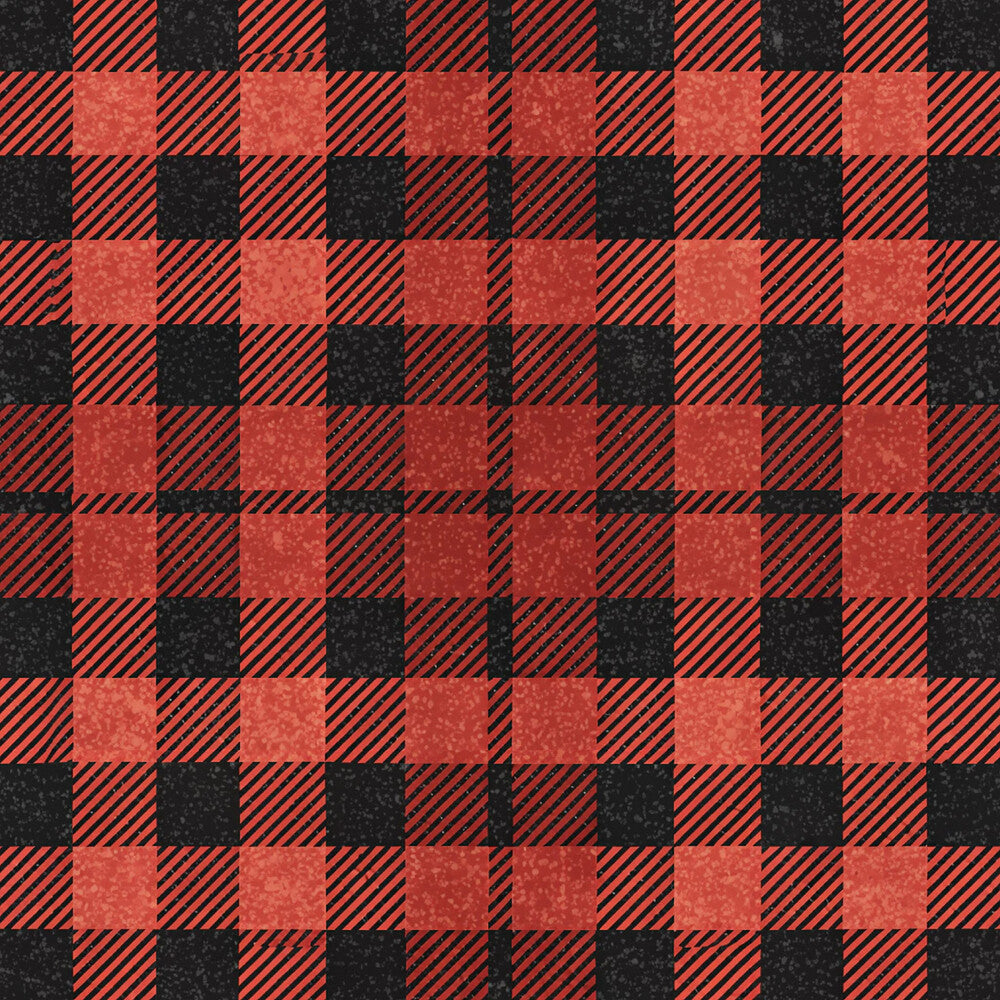 Classic Red and Black Buffalo Plaid Fat Quarter Bundle