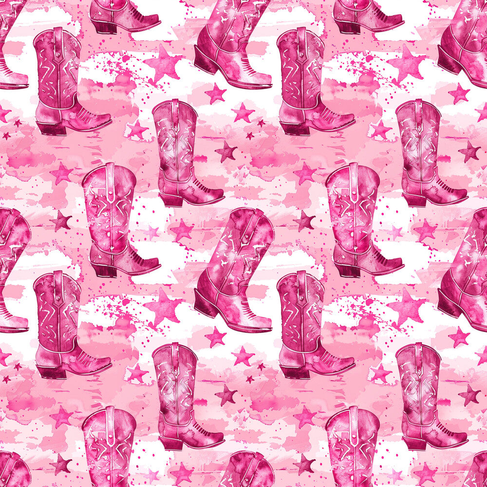 Pink Cowboy Boots Fat Quarter Bundle