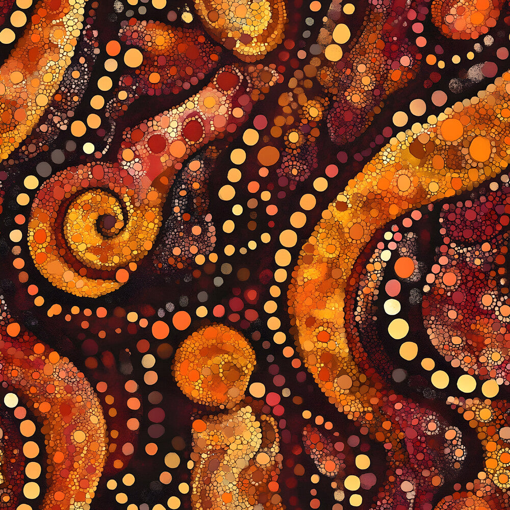Aboriginal Circles and Dots Fat Quarter Bundle
