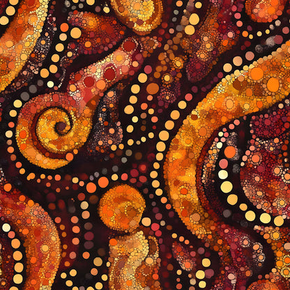 Aboriginal Circles and Dots Fat Quarter Bundle