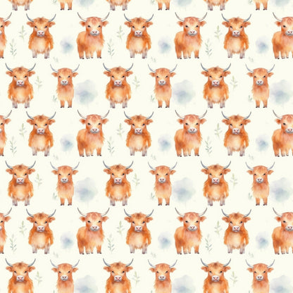 Funky Highland Cows Fat Quarter Bundle