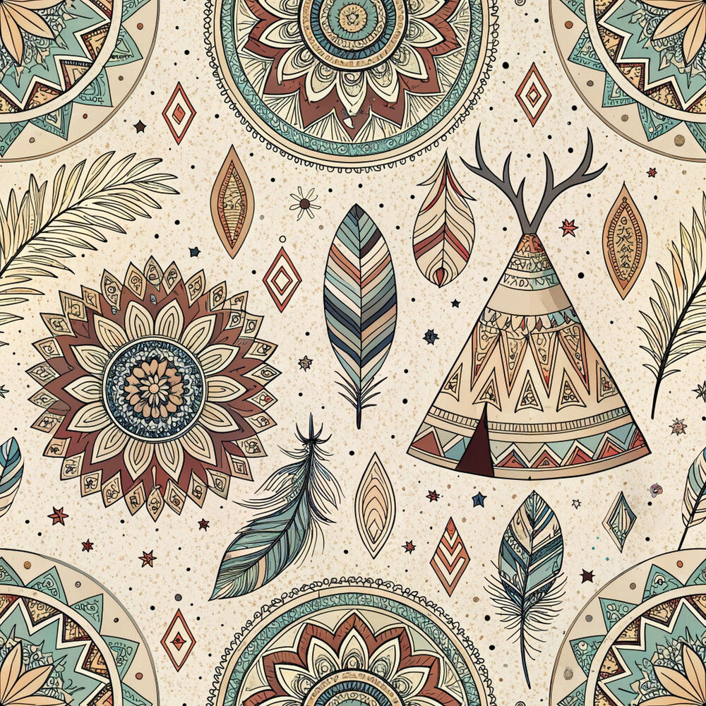 Boho Tribal Mandala Fat Quarter Bundle