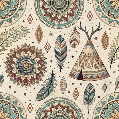Boho Tribal Mandala Fat Quarter Bundle