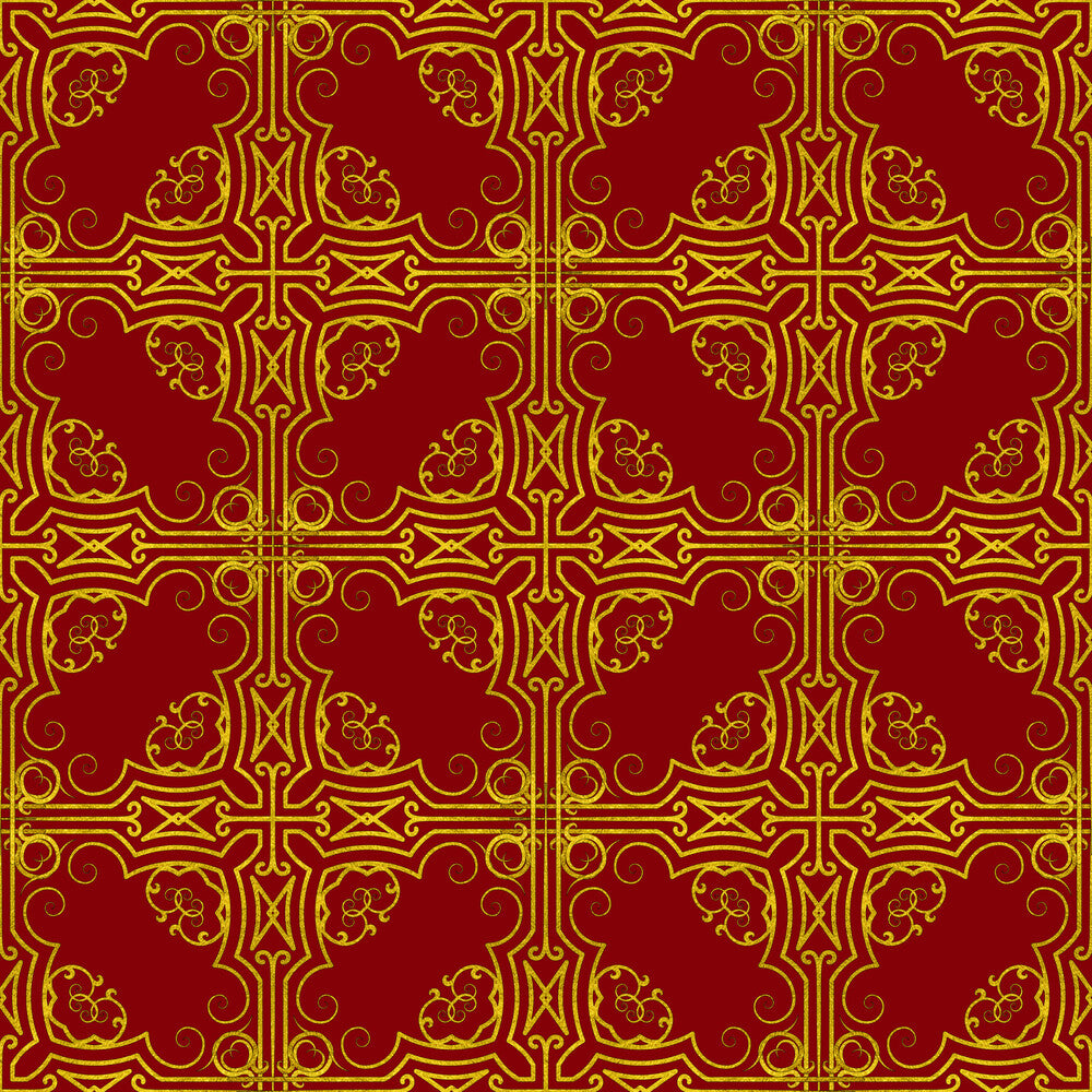 Red Gold Christmas Fat Quarter Bundle