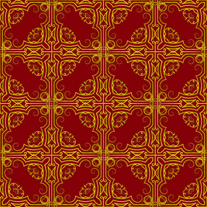 Red Gold Christmas Fat Quarter Bundle