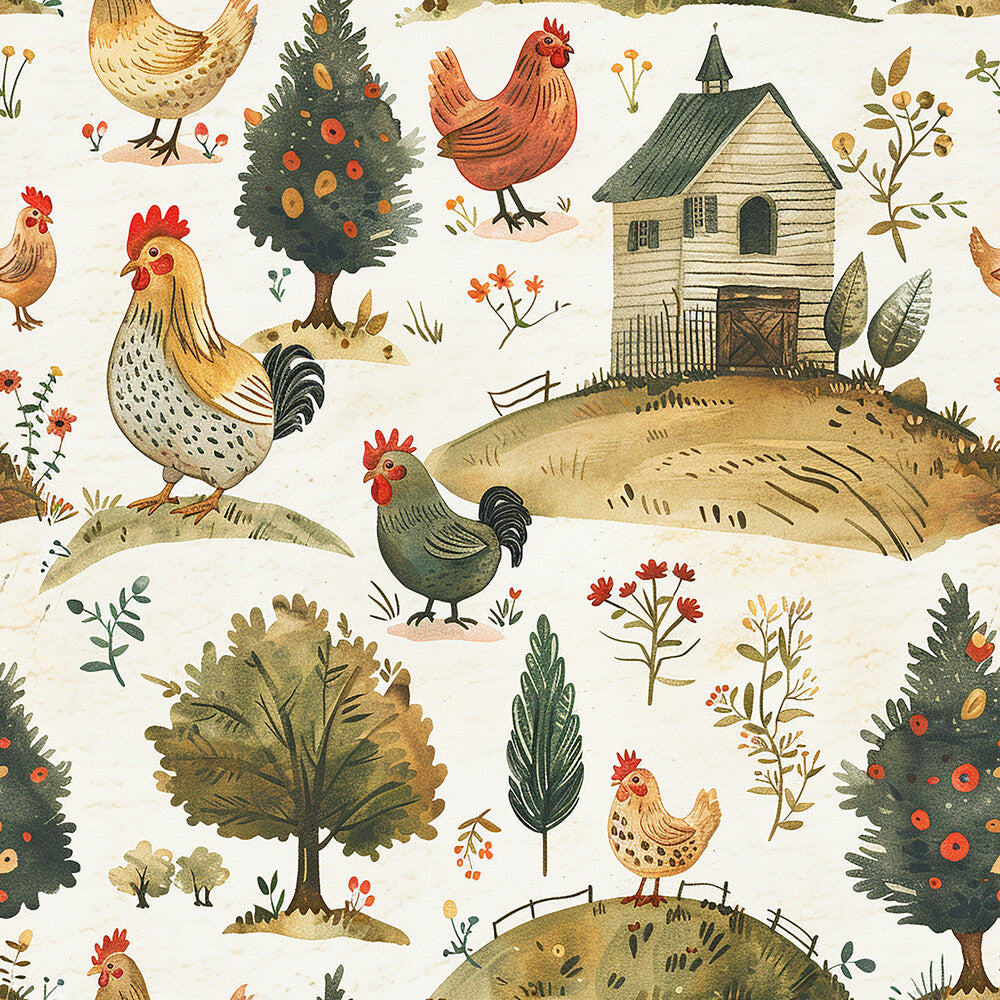 Farmhouse Chickens Fat Quarter Bundle