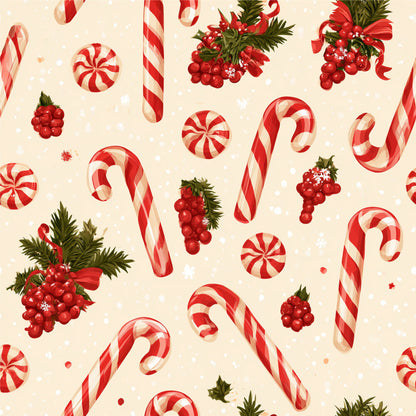 Festive Peppermint Cheer Fat Quarter Bundle