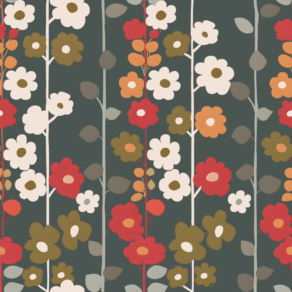 70s Retro Flowers Fat Quarter Bundle