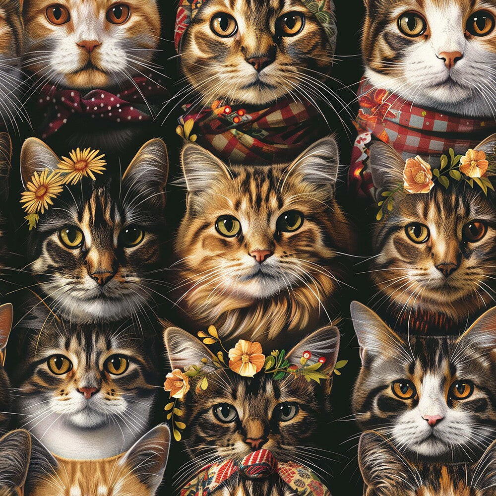Well Dressed Cats Fat Quarter Bundle