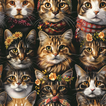Well Dressed Cats Fat Quarter Bundle