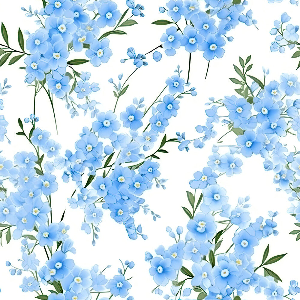 Forget Me Not Blue Florals Fat Quarter Bundle