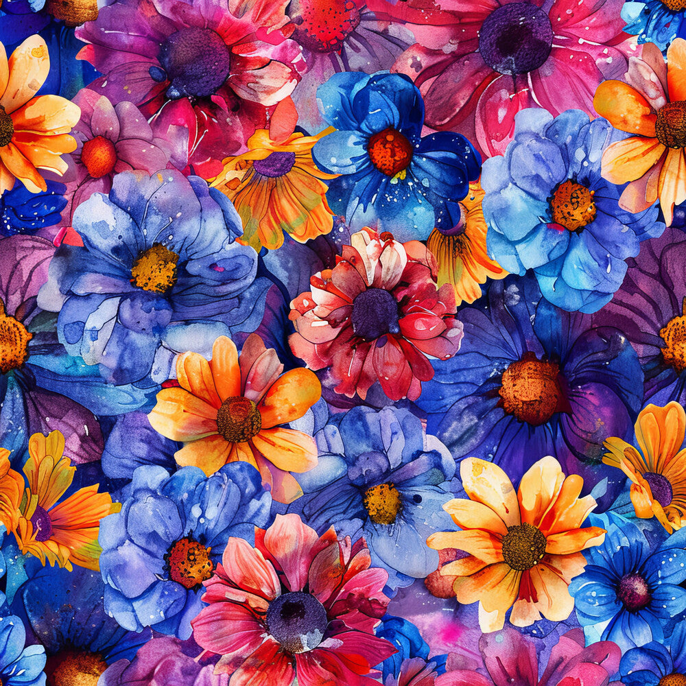 Vibrant Cosmo Flowers Fat Quarter Bundle
