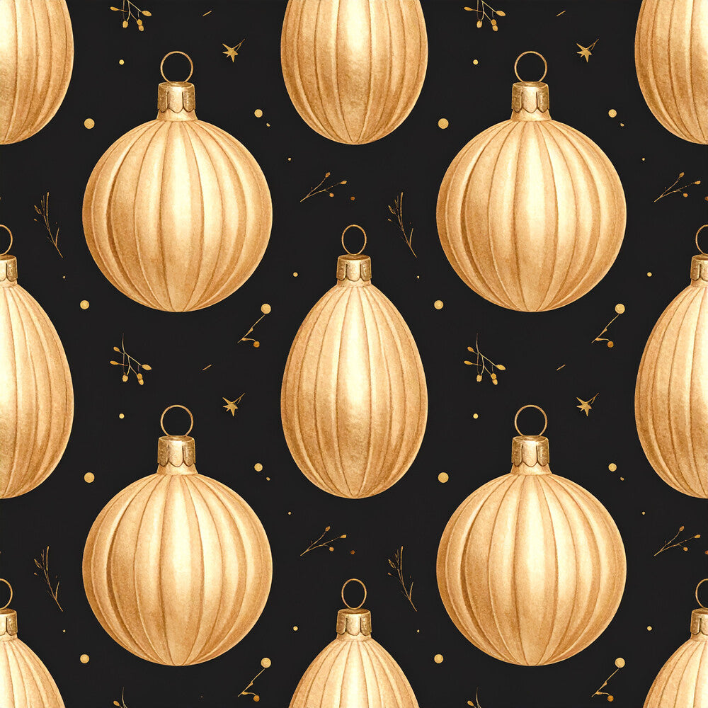 Golden Christmas Elegance Fat Quarter Bundle
