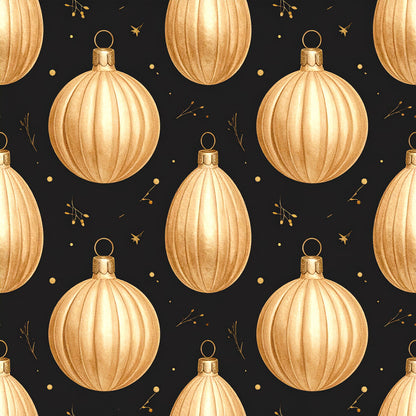 Golden Christmas Elegance Fat Quarter Bundle